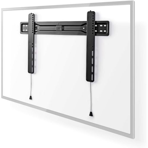 CHECARZHN--NO1-Support Tv Mural Fixe - 37-70" - Poids D'Écran imal Pris En Charge 35 Kg - Distance Minimale Du Mur 18 Mm - Acier - Noir