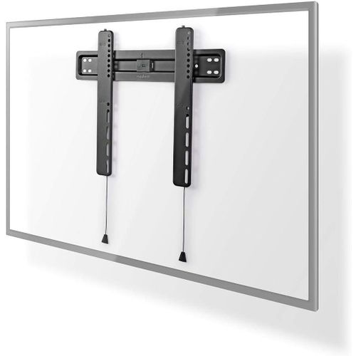 CHECARZHN--NO1-Support Tv Mural Fixe - 32-55" - Poids D'Écran imal Pris En Charge 35 Kg - Distance Minimale Du Mur 18 Mm - Acier - Noir