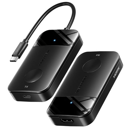 Hdmi Sans Fil 4K 50M,Transmetteur Hdmi Sans Fil 5G 165Ft,Émetteur Récepteur Transmission Charge Rapide Usb-C 60W Compatible Pc Portable,Ordinateur,Tv,Projecteur,Moniteur,Tablette