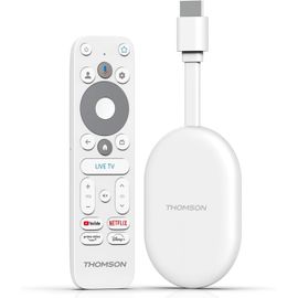 SUBZONAL-Google TV Go Cast 150, 4K UHD, Dongle de Streaming, Dolby Atmos, Dolby Digital+, Commande vocale, Googlecast, SDRAM 2 GB, Mémoire Flash 8 GB, Adaptateur Secteur multiconnecteur