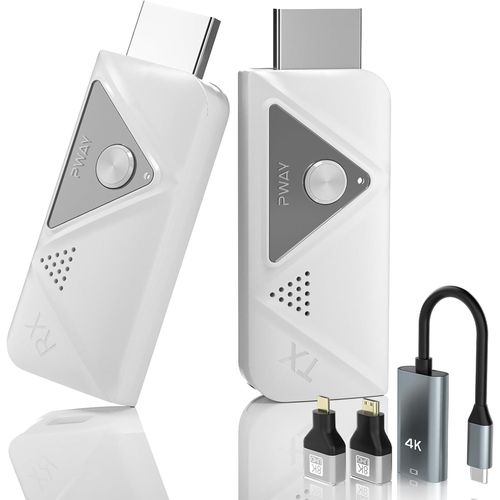 HDMI sans Fil,Émetteur et récepteur HDMI sans Fil, Full HD 1080p pour Streaming Audio vidéo pour Ordinateur Portable, PC vers TV HD, projecteur, dongle HDMI sans Fil, rallonge HDMI sans Fil¿