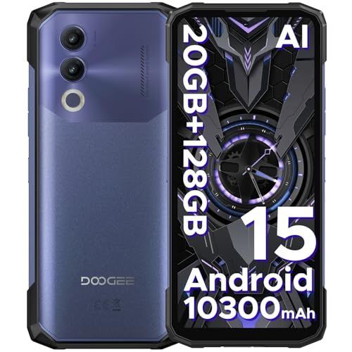 DOOGEE Blade 20 Telephone Portable Incassable¿20Go+128Go Android 15,Violet