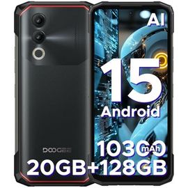 DOOGEE Blade 20 Telephone Portable Incassable¿20Go+128Go Android 15,Noir