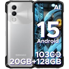DOOGEE Blade 20 Telephone Portable Incassable¿20Go+128Go Android 15,Naturelle