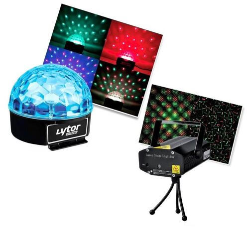 Pack 2 jeux de lumière - 1 Dôme ASTRO + 1 Laser
