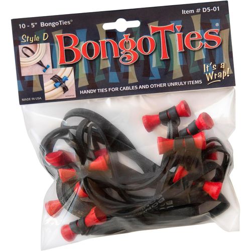 Checarzhn--No1-D501r Style D Lot De 10 Attaches Bongo À Pointe Rouge Lave 12,7 Cm