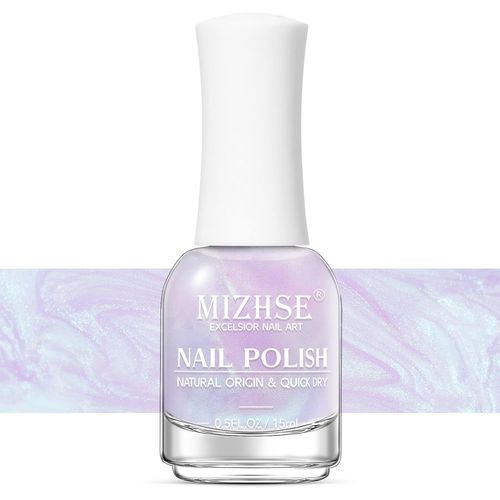 Vernis À Ongles Aurora Shimmer Pearl Shell Vernis À Ongles Violet Vernis À Ongles À Base D'huile À Séchage Rapide Sans Lampe Uv Vernis À Ongles Design D'ongles Diy À La Maison Salon 15 Ml 
