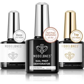 Base Et Top Coat Nail Prep Déshydratation Kit Primer Complet Pour Gel Construction Ongle Uv Acrylique Polygel Faux Ongles Gel Vernis, Nail Art, Manucure Kit 