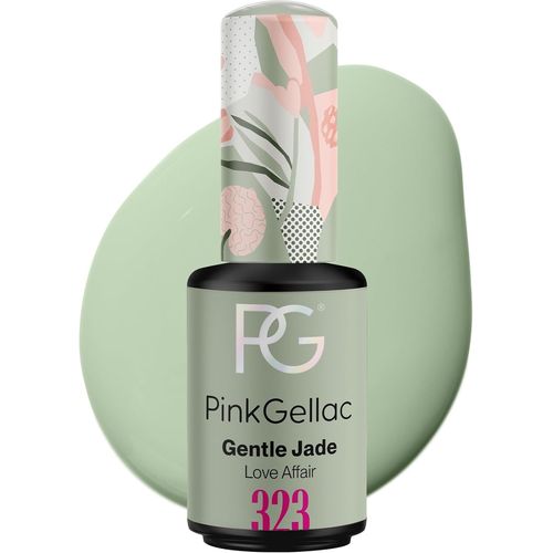 Vernis Semi Permanent Uv-323 Gentle Jade 8 Ml-Vernis Gel Uv Semi Permanent Vert Pour 14 Jours-Gel Polish Facile À Utiliser De Qualité Salon-Facile À Enlever 