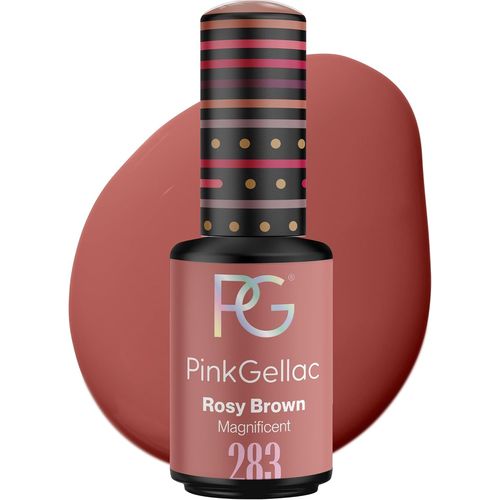 Vernis Semi Permanent Uv-283 Rosy Brown 8 Ml-Vernis Gel Uv Semi Permanent Marron Pour 14 Jours-Gel Polish Facile À Utiliser De Qualité Salon-Facile À Enlever 