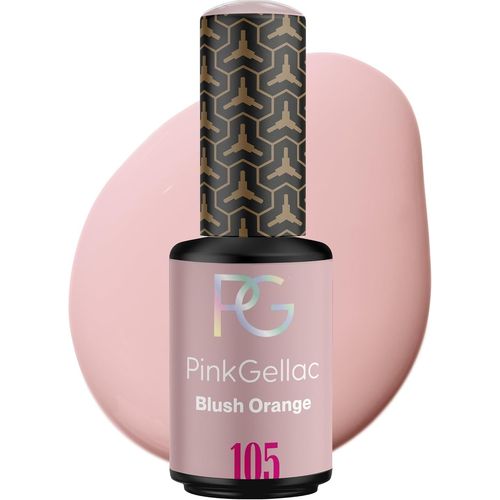 Vernis Semi Permanent Uv-105 Blush Orange 8 Ml-Vernis Gel Uv Semi Permanent Orange Pour 14 Jours-Gel Polish Facile À Utiliser De Qualité Salon-Facile À Enlever 