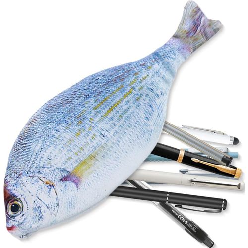 ERYI-1 Pièce Étui À Crayons En Forme De Poisson Sac De Stylo De Poisson Nouveauté Étui À Poisson Crayons Cadeau Mignon Poisson De Poisson Mignon