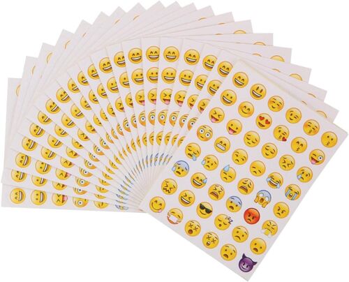 Autocollants Sourire40 Feuilles Autocollant Émoticône Petit Autocollant Qui Rit Pour Mur Ordinateur Portable Fête Décoration Et Récompense Pour Les Enfants