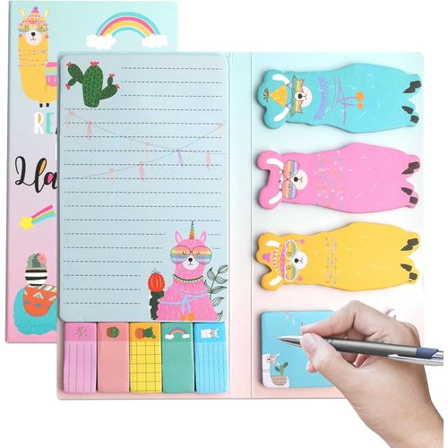Lot De 550 Feuilles De Notes Autocollantes En Forme D'alpaga-Pour Enfants-Idéal Pour École,Bureau,Maison-Marque-Pages Colorés Et Amusants-Cadeau Parfait Pour Enseignants Et Étudiants