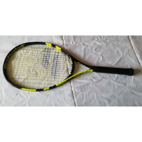 Raquette Tennis "Babolat Nadal Jr 26" Jaune Et Noire Cordée Et Housse De Protection