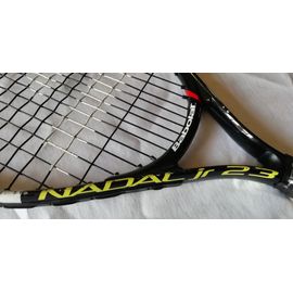Raquette De Tennis "Babolat Nadal Jr 23" Jaune, Noire Et Blanche Cordée