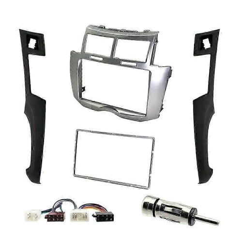 2 Din Car Stereo Frame Trim Kit De Tableau De Bord Pour Yaris Vitz Platz 2005-2011 Installation De Lecteur Dvd