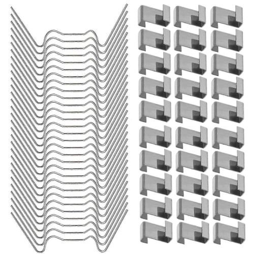 100pcs Pinces De Serre Pour Verre En Acier Inoxydable Serrer Fixations De Fenêtre Clips Pour Serre Gla