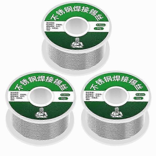 3pcs aluminium acier inoxydable fil de soudure plus léger,fil de soudure sans plomb