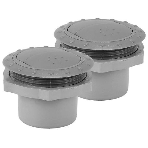 Lot de 2 grilles d'aération rondes pour climatiseur de camping-car, grilles d'aération à persiennes