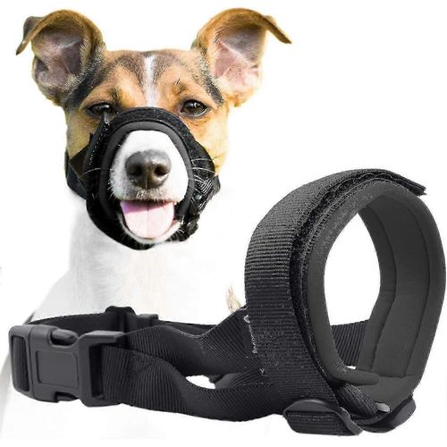 (Xl-Rose) Muselière Douce Pour Chiens - Empêche Les Morsures Et Les Mastications Indésirables Ajustement Confortable Et Sécurisé - Rembourrage En Néoprène Doux Plus De Frottements Inclus Formation