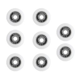 Lot de 8 roulettes de rechange (20 mm) pour porte de douche de 19 à 29 mm de diamètre.