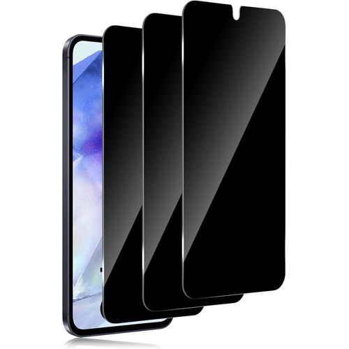 CAUC-Verre Trempé Anti-Espion pour Samsung Galaxy A55/A35 5G, Dureté 9H Couverture Complète Film Protection écran de Confidentialité, Anti-Spy Anti-Trace Privacy Protecteur [3 Pièces]