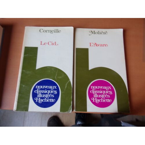 2 Livres Nouveaux Classiques Illustrés Le Cid Et L'Avare