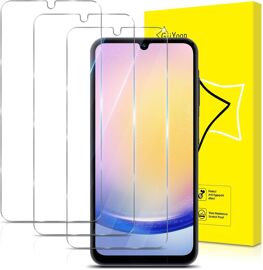JGD-Lot de 3, Verre Trempé pour Samsung Galaxy A25 5G/Samsung Galaxy A15/Samsung Galaxy A34 [Couverture Complète] [Vitre Protecteur 9H Dureté] [Sans Bulles] [Anti-rayures] Film Protection écran