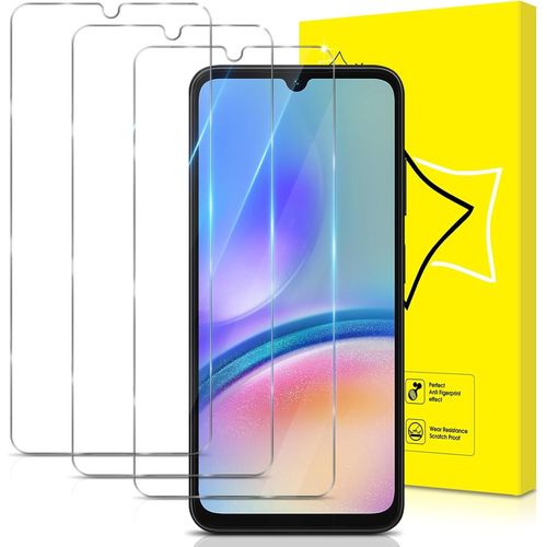 Lot De 3, Verre Trempé Pour Samsung Galaxy A05s / Samsung Galaxy A05 [Couverture Complète] [Vitre Protecteur 9h Dureté] [Sans Bulles] [Anti-Rayures] Film Protection Écran