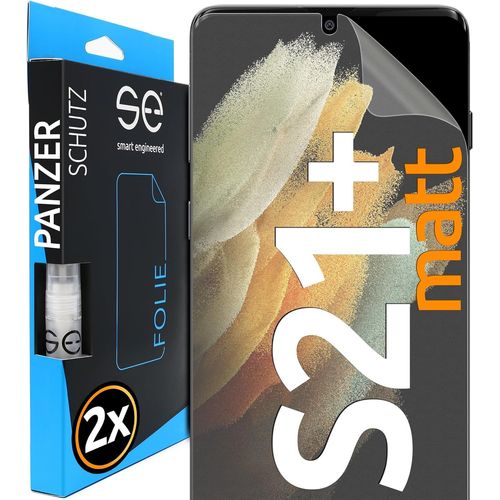 KAL-2X Se® Film De Protection 3D Antireflet Pour Samsung Galaxy S21 Plus, Auto-Réparateur, Compatible Empreinte & Faceid, Installation Sans Bulles, Résistant Aux Chocs Et Rayures, Fabriqué En Allemag