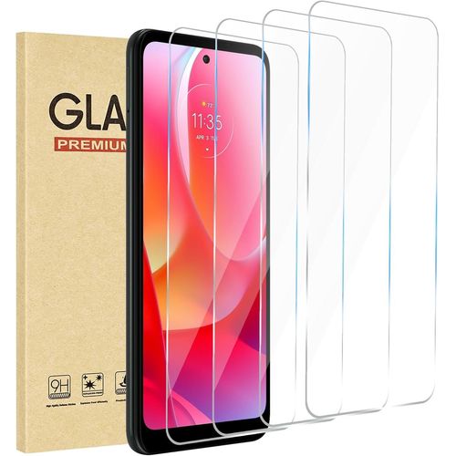Eryi-4 Pieces Protecteur D'écran En Verre Trempé Moto G Power (2022)Dureté 9h Glass,Film Protection Écran,Anti Rayuresultra Résistant,Sans Bullesinstallation Facile