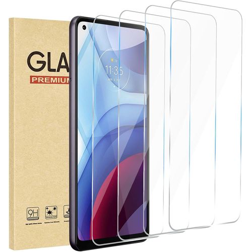 Eryi-4 Pieces Protecteur D'écran En Verre Trempé Moto G Power (2021)Dureté 9h Glass,Film Protection Écran,Anti Rayuresultra Résistant,Sans Bullesinstallation Facile