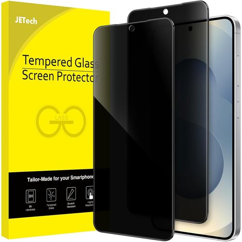 JGD-Protection D'écran Anti-Espion pour Samsung Galaxy S25 5G, Film Verre Trempé, Compatible ID d'Empreinte Digitale, Lot de 2