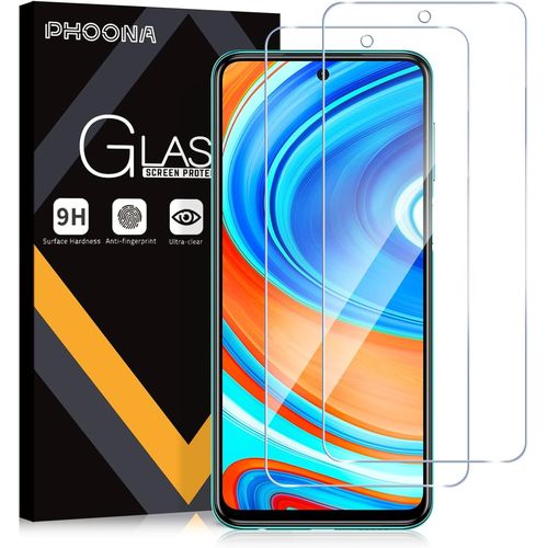 Sjzg-Verre Trempé Pour Xiaomi Redmi Note 9 Pro 4g/Note 9s, Lot De 2 Redmi Note 9 Pro 4g Verre Trempé Protections D'écran, Dureté 9h Glass, Anti Rayures, Sans Bulles, Haute Définition(6,67 Pouces)