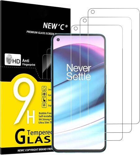 Lot De 3, Verre Trempé Pour Oneplus Nord Ce 5G, Film Protection Écran - Sans Bulles D'Air -Ultra Résistant (0,33Mm Hd Ultra Transparent) Dureté 9H Glass