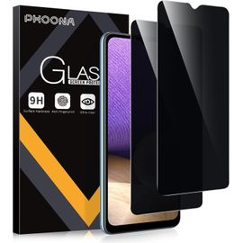 Sjzg-2 Pièces Anti-Espion Verre Trempé Pour Samsung Galaxy A32 4g, Privacy Protection D'écran Pour Samsung A32, Anti-Peeping, Anti-Spy, Dureté 9h, Anti Rayures Film Protection