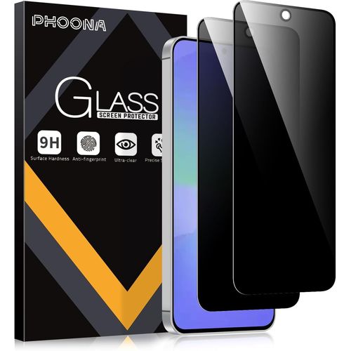 CAUC-2 Pièces Anti-Espion Verre Trempé pour Samsung Galaxy A36, Privacy Protection D'écran pour Samsung Galaxy A36, Anti-Peeping, Anti-Spy, Dureté 9H, Anti Rayures Film Protection