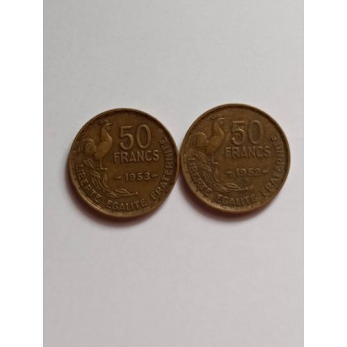 Lot 2 Pièces 50 Francs France