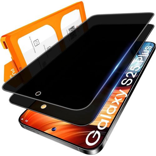 AEFJ-L¿K 2 Pièces Verre Trempé pour Samsung Galaxy S25 Plus / S25+ Ecran Anti Espion, Installation Automatique 0 Poussière & Bulles