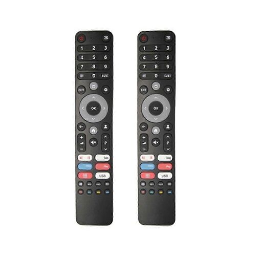 Lot de 2 télécommandes universelles pour téléviseurs intelligents DEXP, Viomi, CHIQ (pour plusieurs modèles), infrarouge
