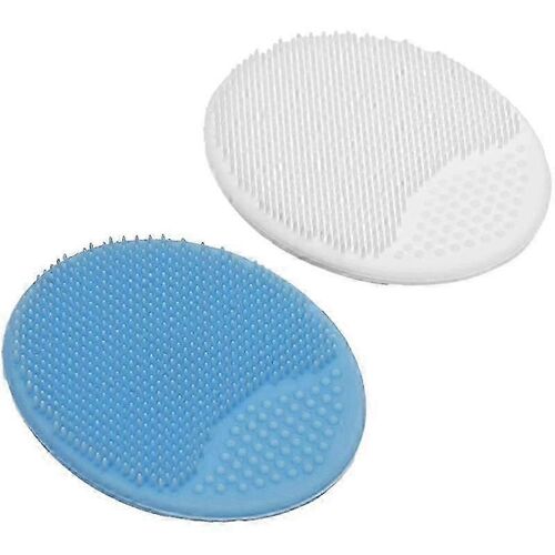 Brosses De Bain Gommantes Et Massantes Pour Bébé,Bleu Et Blanc,Paquet De 2 