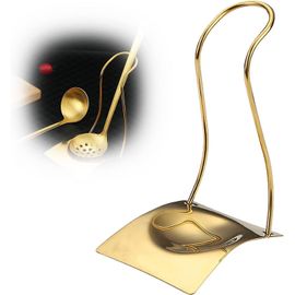 1 Pcs Repose-Cuillère De Cuisine,Porte-Cuillère,Porte-Cuillère En Acier Inoxydable,Repose-Ustensiles De Cuisine,Taches