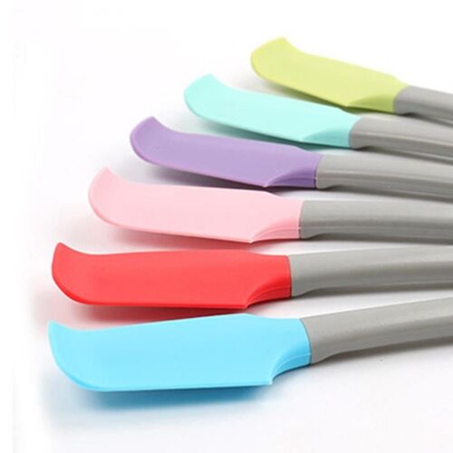 6pack Made- Mini Spatule En Silicone,Petite Spatule Incurvée,Spatule Grattoir De Cuisine,Boîte De Nourriture Humide Pour Animaux De Compagnie S
