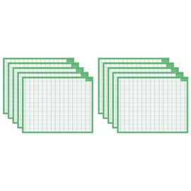 Bouchut Lot De 10 Ardoises Rigide Effaçable À Sec "Quadrillage Seyes Mini" 21 X 26,5 Cm