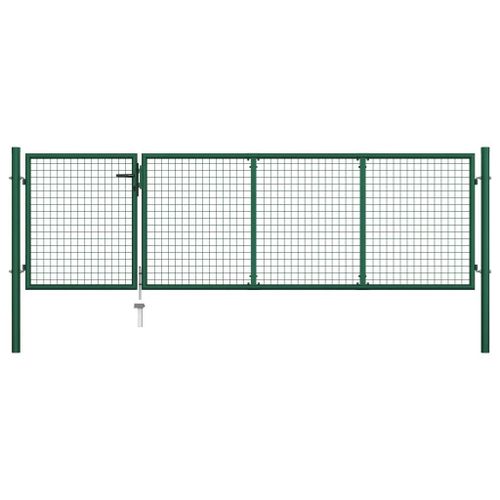 Prolenta Premium - Portillon Acier 350x100 Cm Vert