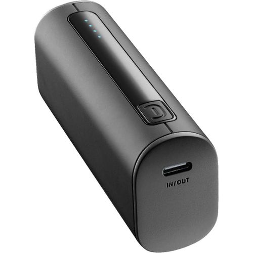 Power Bank Thunder 5000 | Extra Compact 12w Portable Battery Charger With Usb-C Port - Black