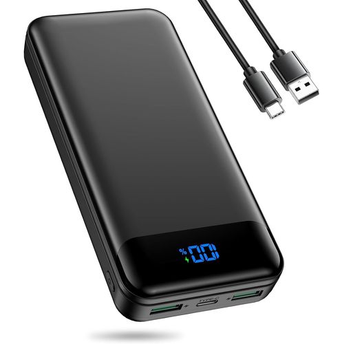 Batterie Externe, 27000mah Power Bank Pd 30w Rapide Charge Chargeur Portable Avec Affichage Led, Usb C Powerbank Compatible Avec Iphone, Smartphone, Tablette