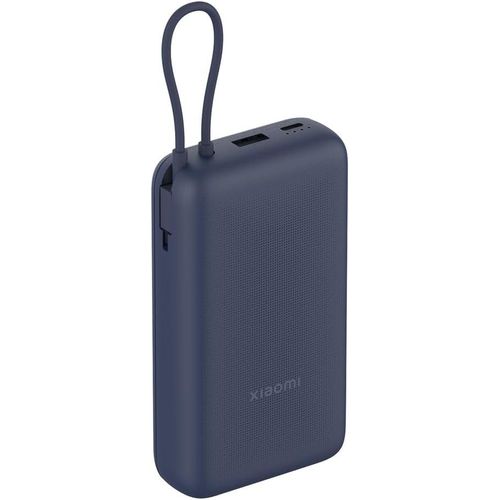 Meimie-33w Power Bank 20000mah Avec Câble Intégré,Charge Rapide,Batterie Externe Portable - Couleur Bleu (Modèle Global)