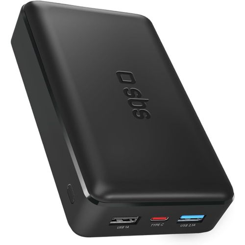 Batterie Externe Powerbank 20.000 Mah, C + 2 Usb A, Noire[Z682]